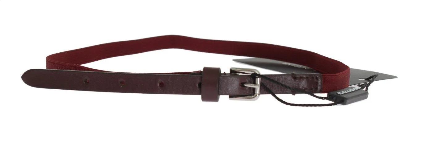 Bordeaux Leather Waist Belt