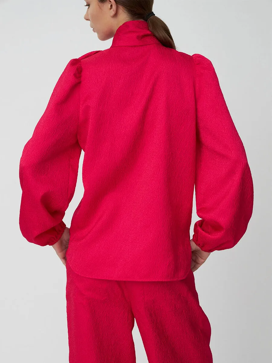 Bow Tie Shirt - Wild Cherry