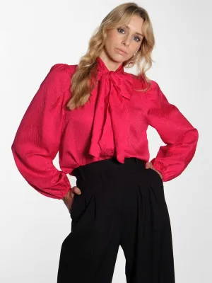 Bow Tie Shirt - Wild Cherry