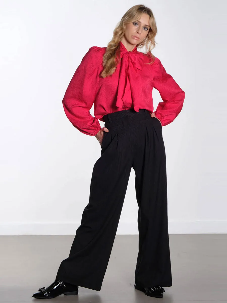 Bow Tie Shirt - Wild Cherry