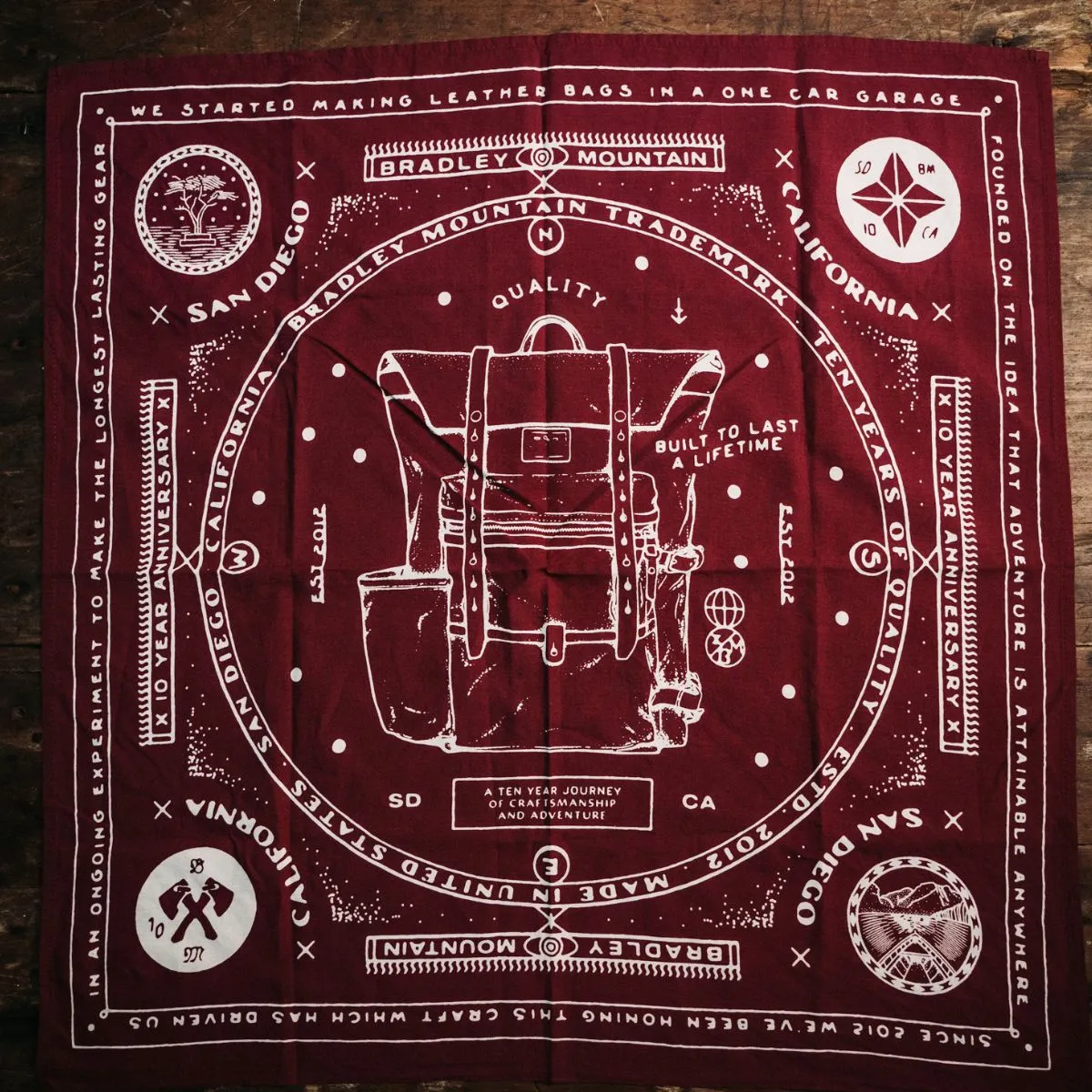 Bradley Mountain Japanese Selvedge Cotton Bandanas