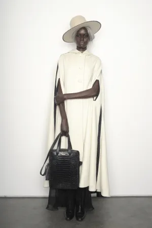 Braided Cape & Empire Waist Slip Dress