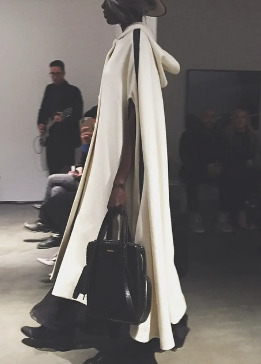 Braided Cape & Empire Waist Slip Dress
