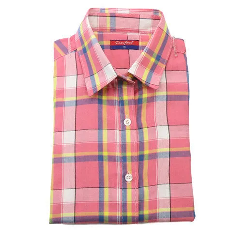 Brand Fashion Women Blouses Long Sleeve Turn-down Collar Plaid Shirts Women Casual Cotton Shirt Style