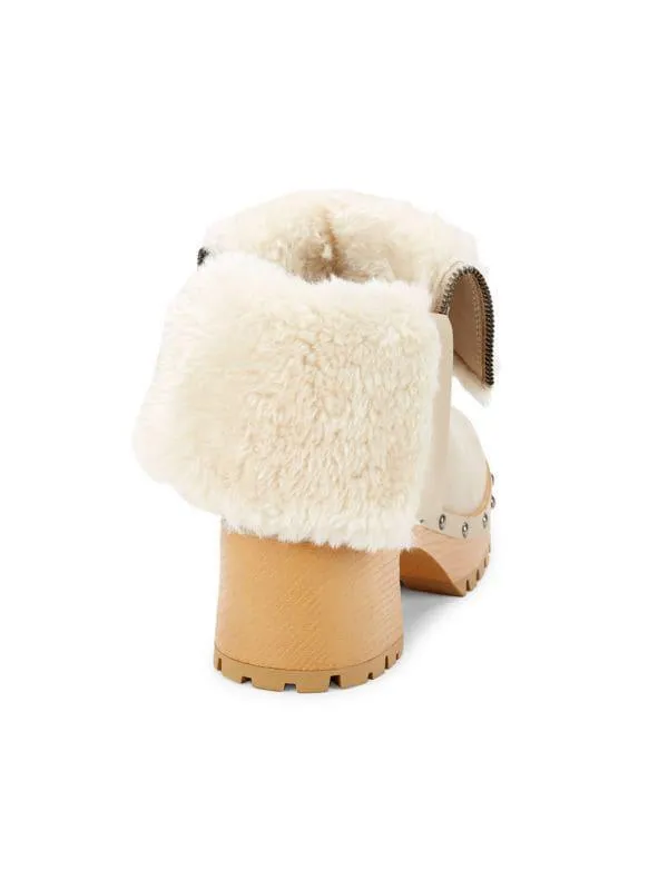 Britt Faux Fur Lined Clog Bootie