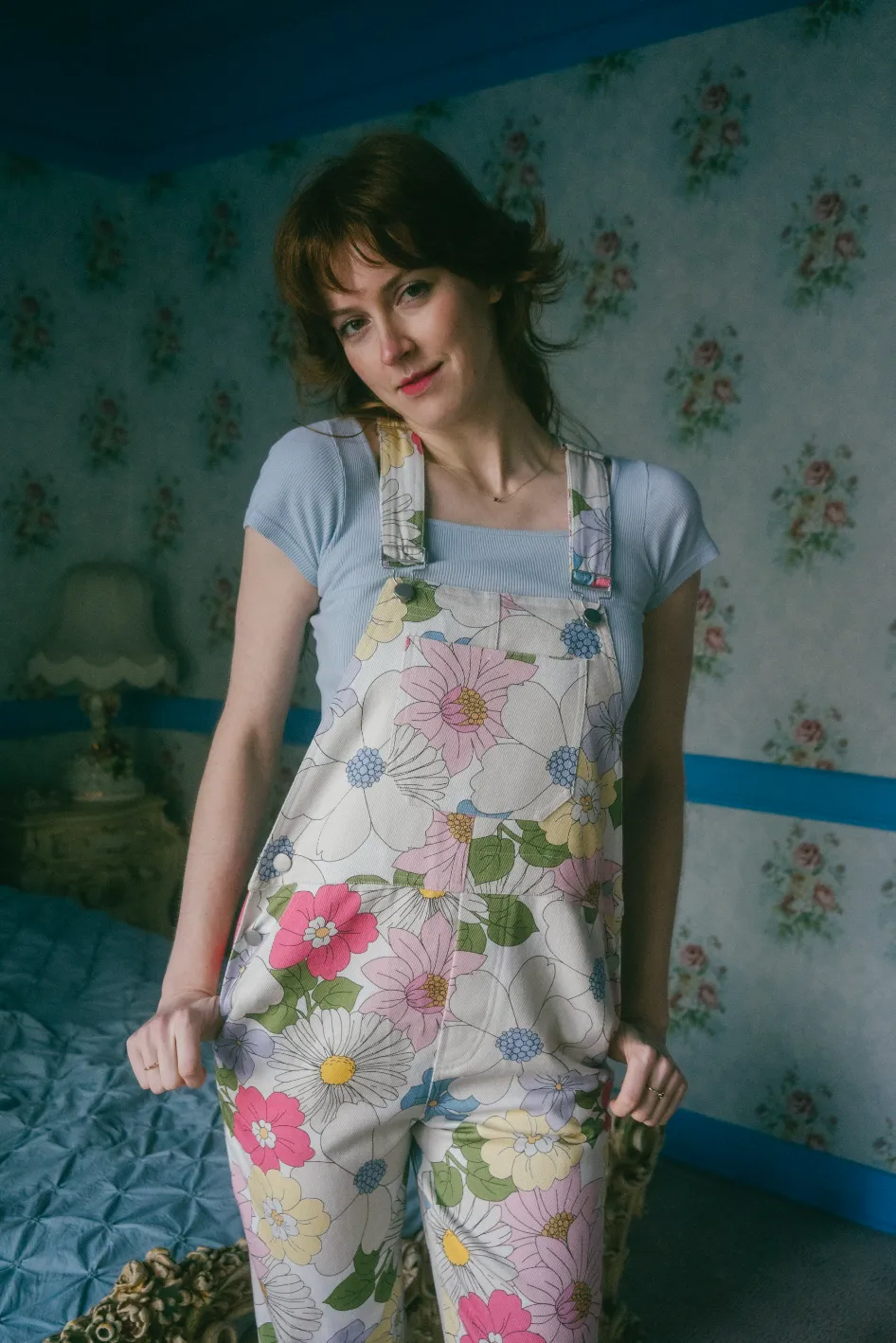 Caitrin Overalls in Sweet Gardenia Floral