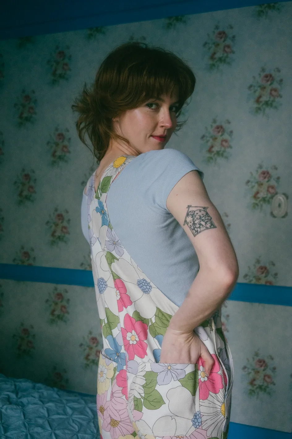 Caitrin Overalls in Sweet Gardenia Floral