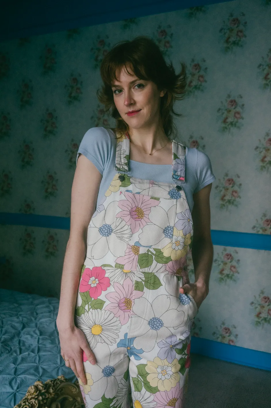 Caitrin Overalls in Sweet Gardenia Floral
