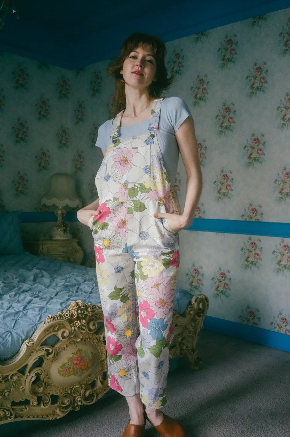 Caitrin Overalls in Sweet Gardenia Floral