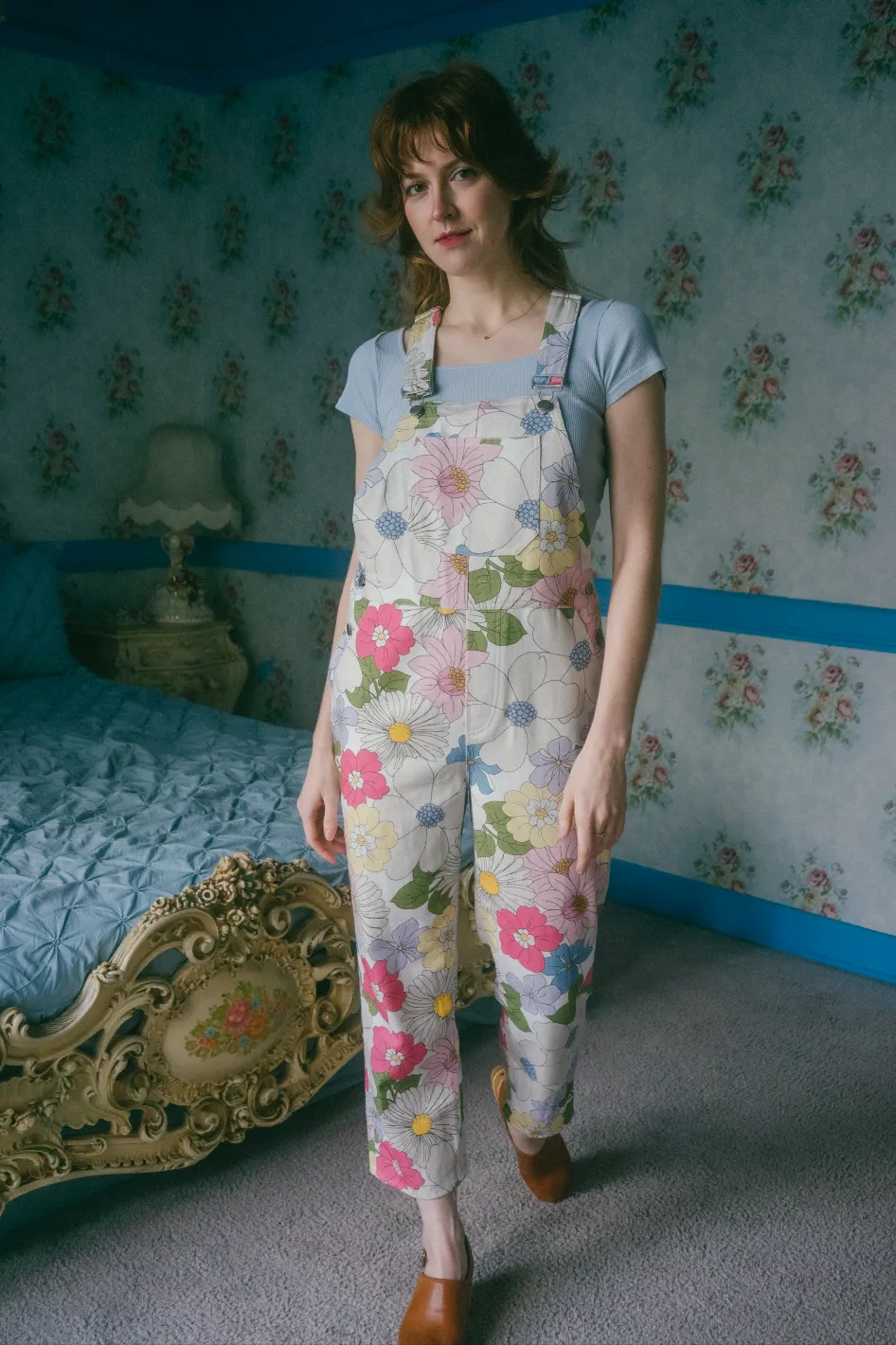 Caitrin Overalls in Sweet Gardenia Floral