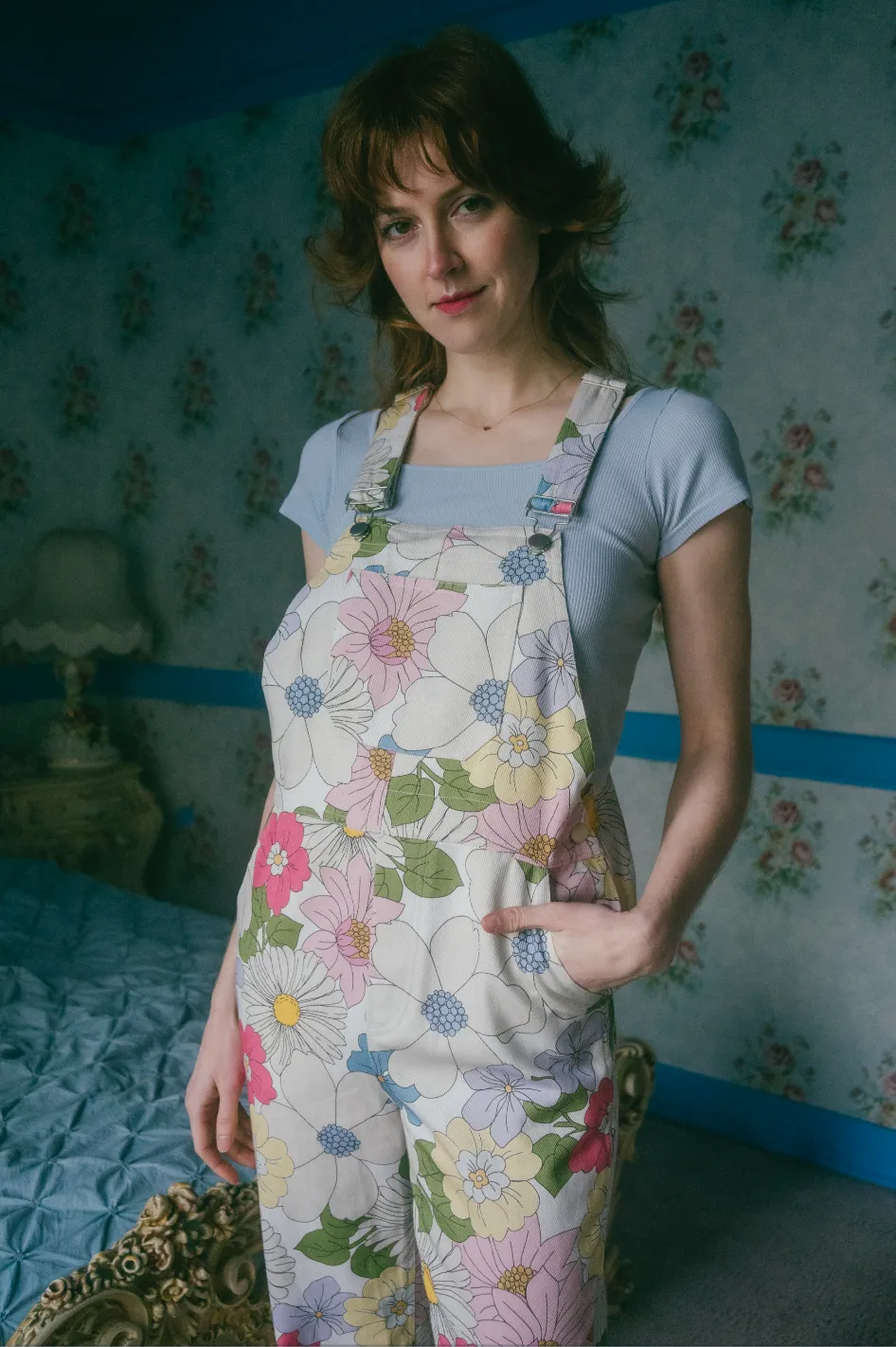 Caitrin Overalls in Sweet Gardenia Floral