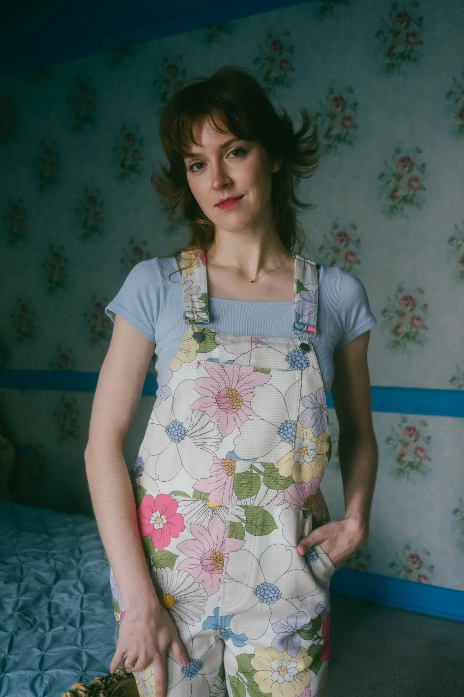 Caitrin Overalls in Sweet Gardenia Floral