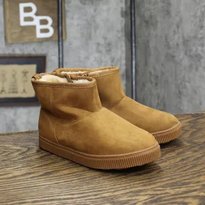 Cat & Jack Toddler Girls Arlo Zipper Shearling Style Boots ARL0 Cognac Brown 12T