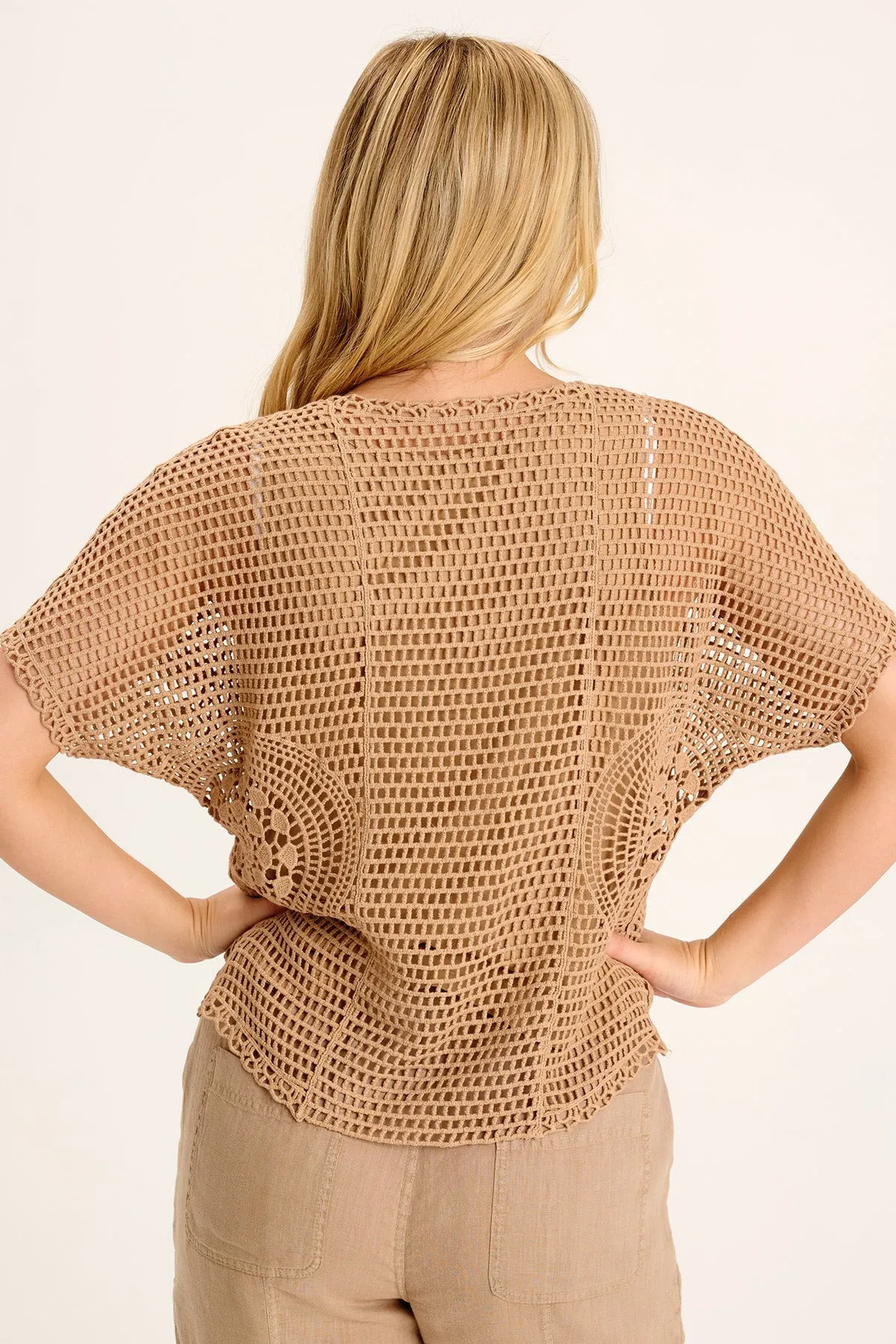 Centre Crochet Layered Top