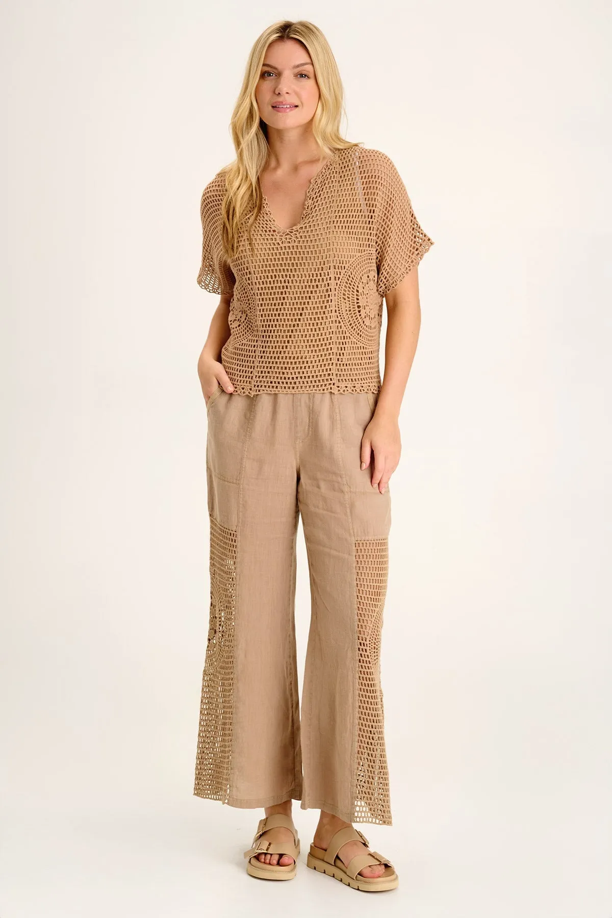 Centre Crochet Layered Top