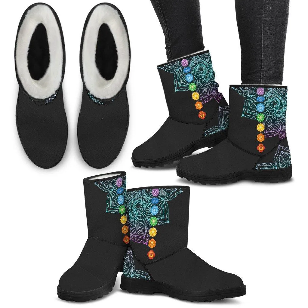 Chakra Faux Fur Boots