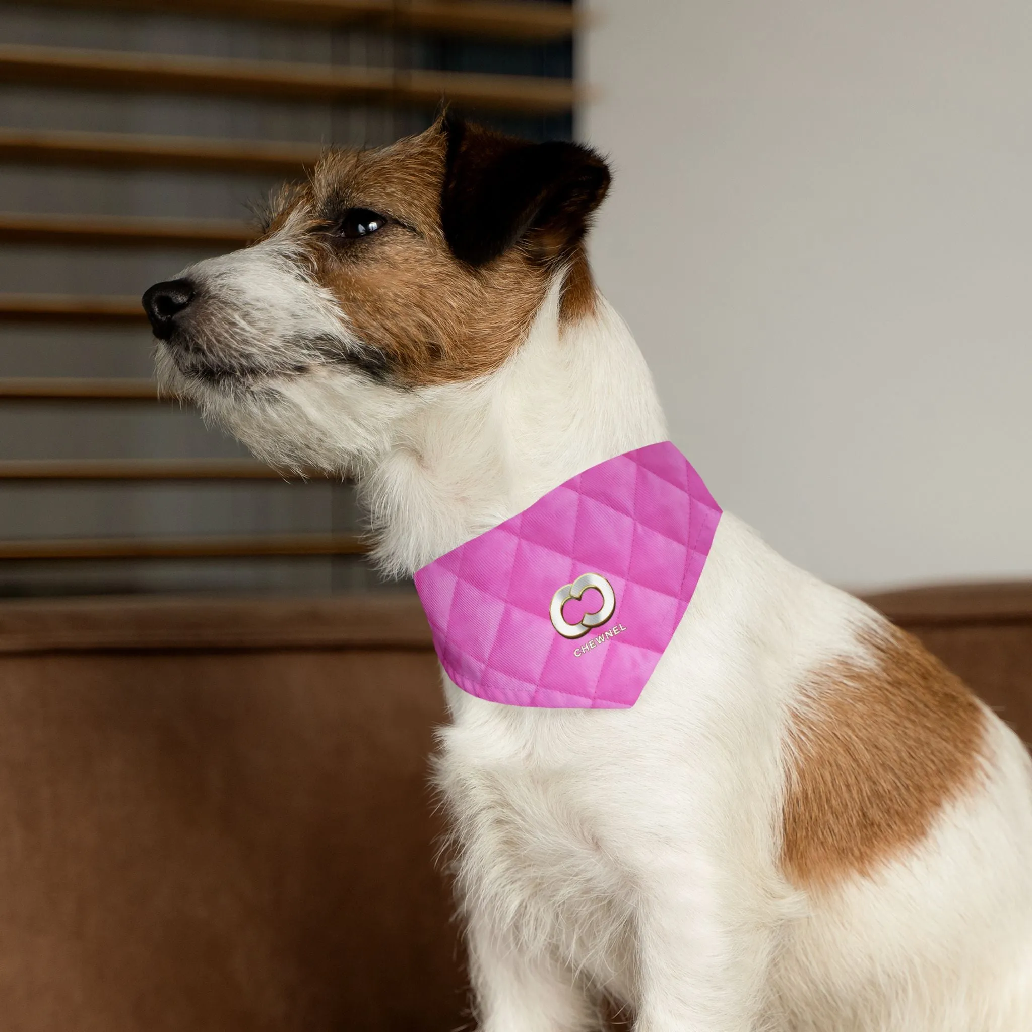 Chewnel Faux-Designer Pet Bandana Collar