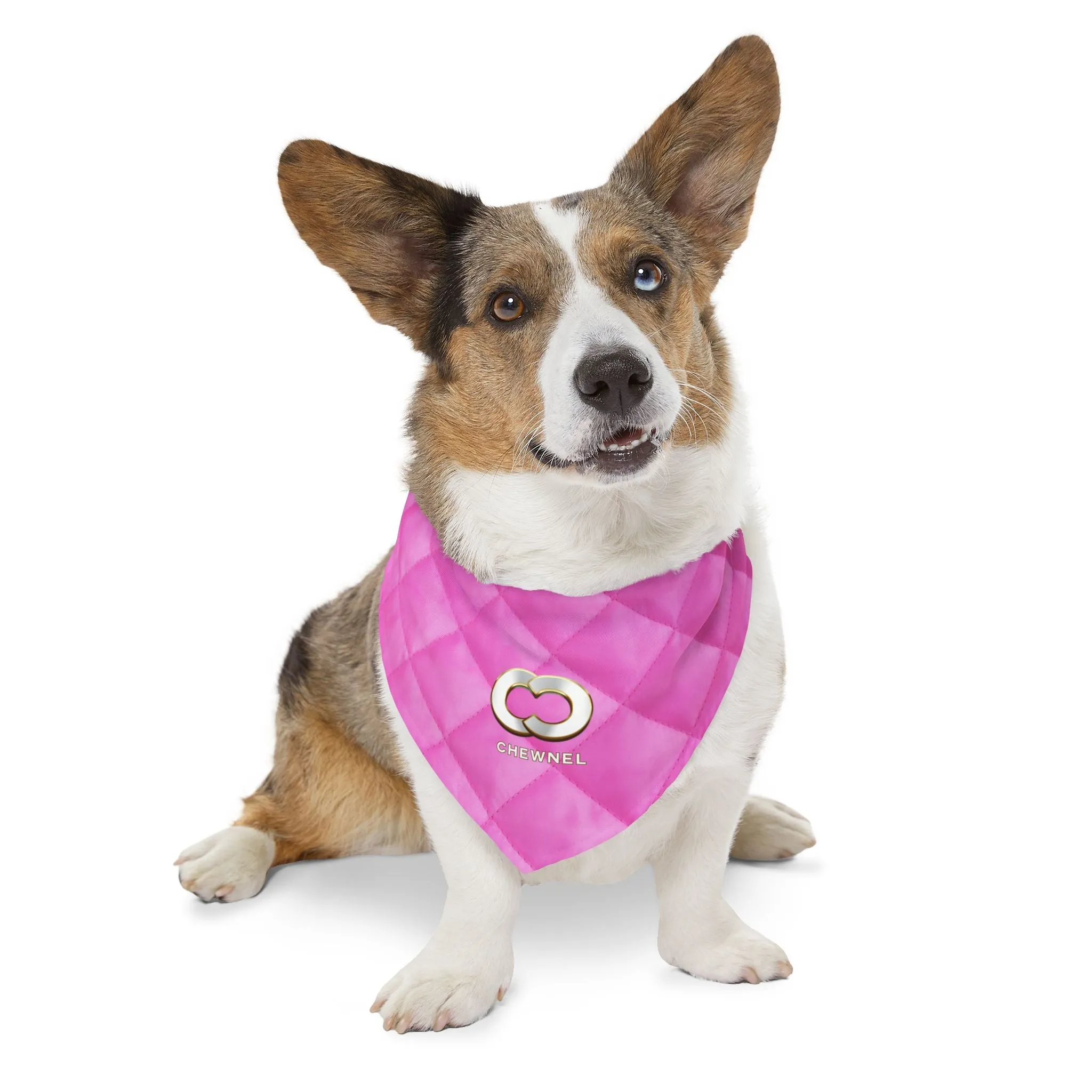Chewnel Faux-Designer Pet Bandana Collar