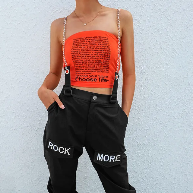 [@chiarab_model] "ROCK MORE CHAIN ACCESSORIES" SLING TROUSERS K031503REVIEW