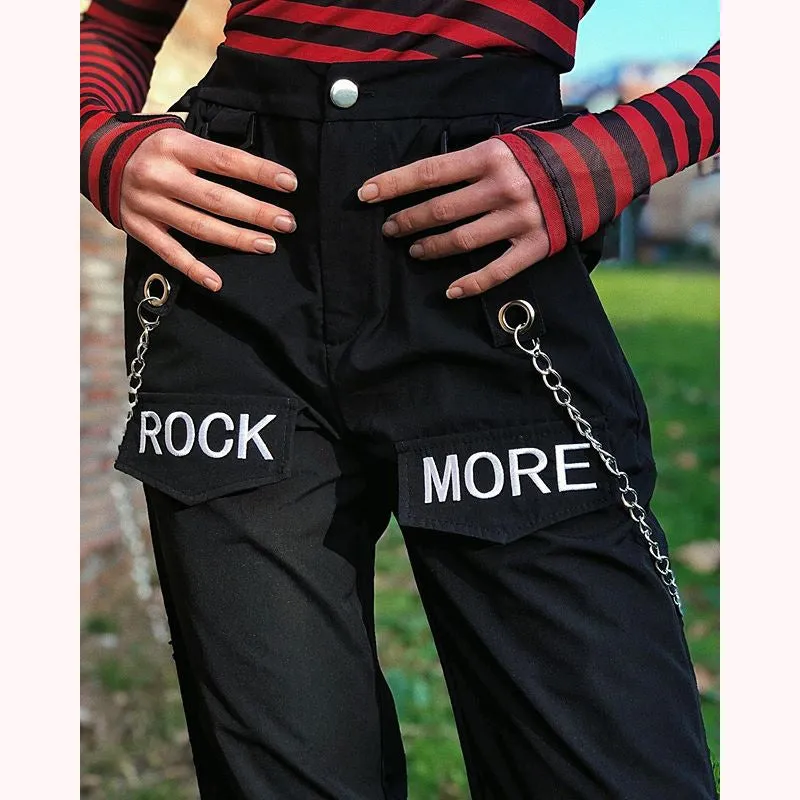 [@chiarab_model] "ROCK MORE CHAIN ACCESSORIES" SLING TROUSERS K031503REVIEW