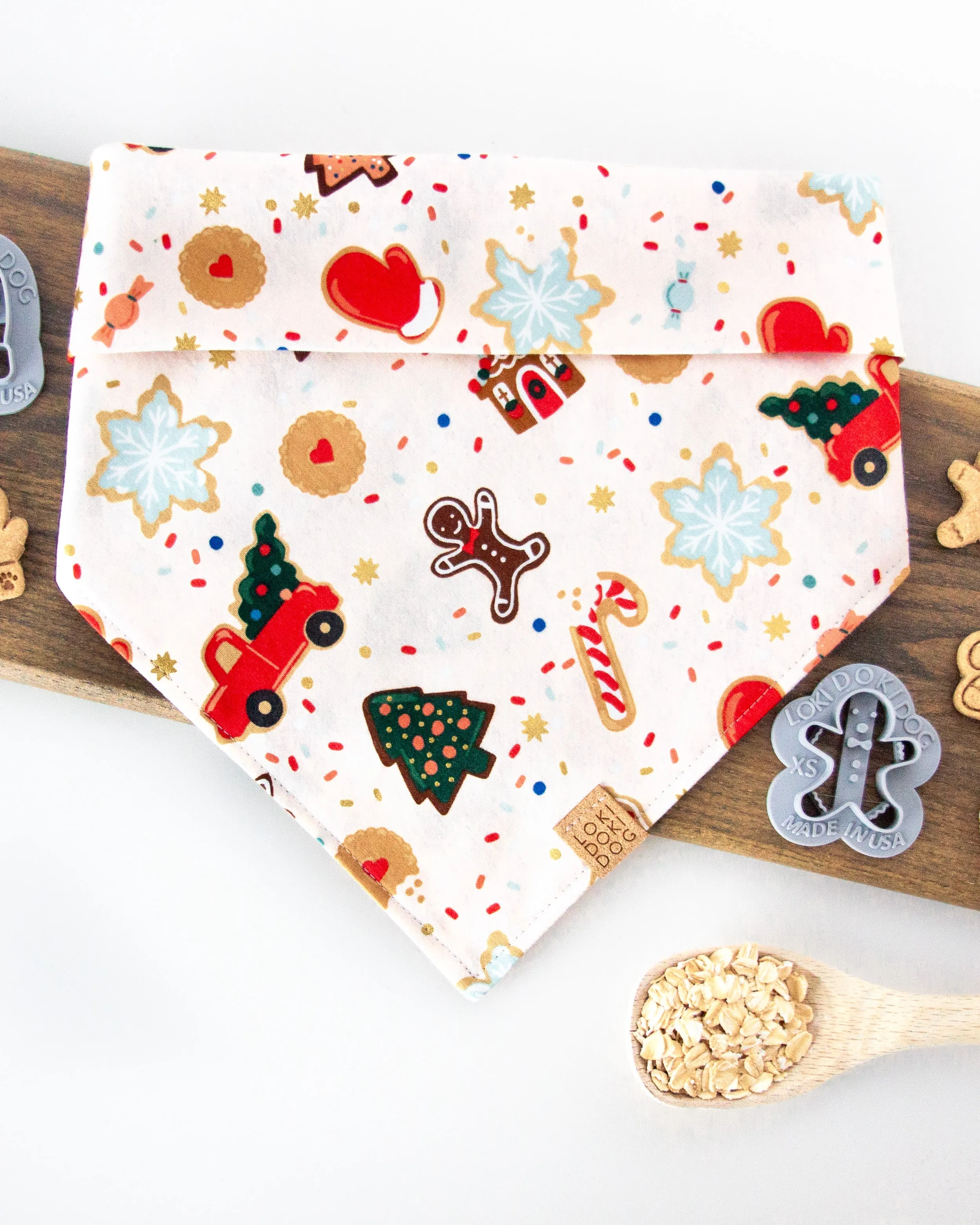 Christmas Cookies Dog Bandana