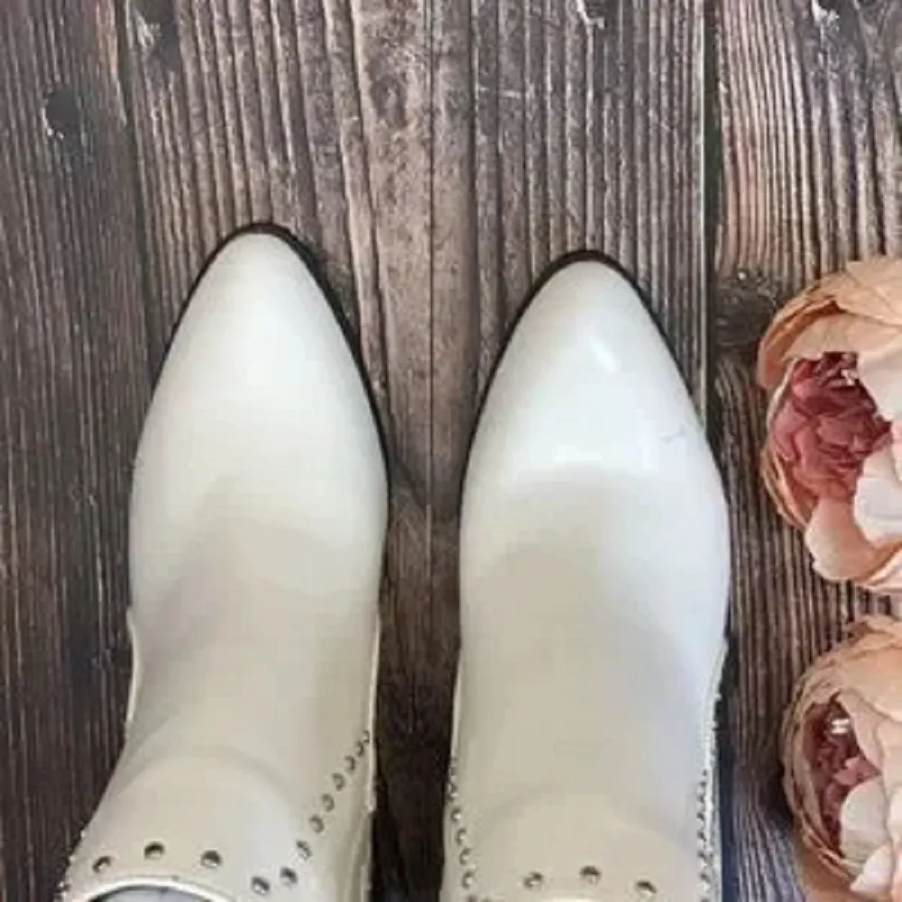 Circus by Sam Edelman White Jenna Booties 6.5M