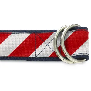 Collegiate Red and Silver - D-Ring Belts