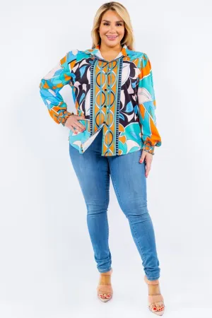 Confidence Print Long Sleeve Shirt