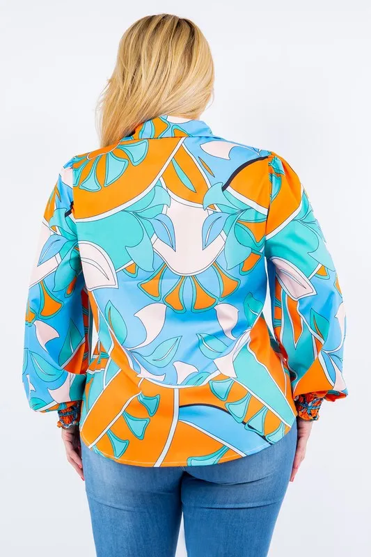 Confidence Print Long Sleeve Shirt