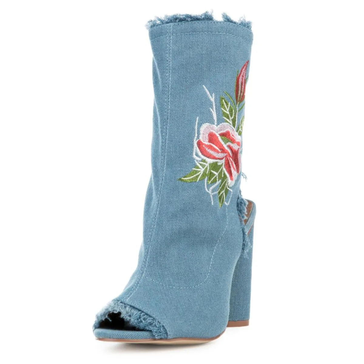 Connie-53 Blue Booties Denim