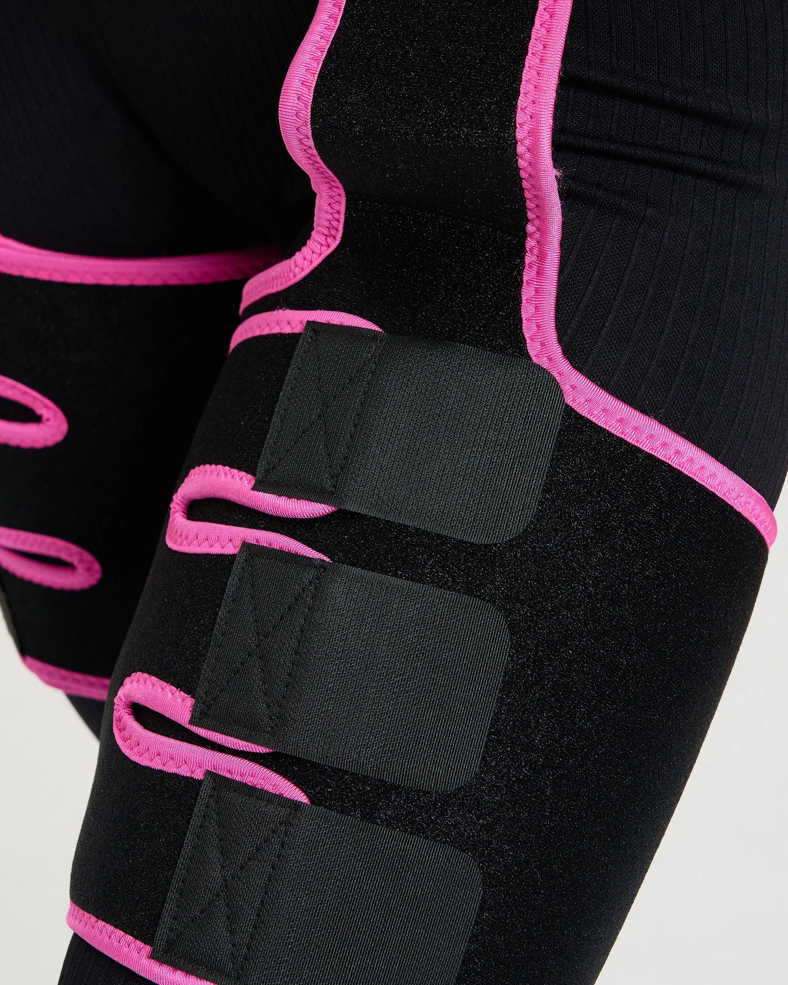 Core Trainer Waist & Thigh Sweat Band Black