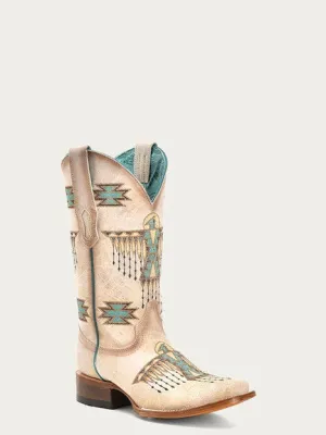 Corral Women's Woven Eagle Embroidered Cowboy Boot