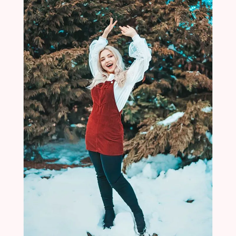 [@denisastefanescuu] "NOTHING HAPPEN HERE" LONG SLEEVES  SKIRT K102206REVIEW