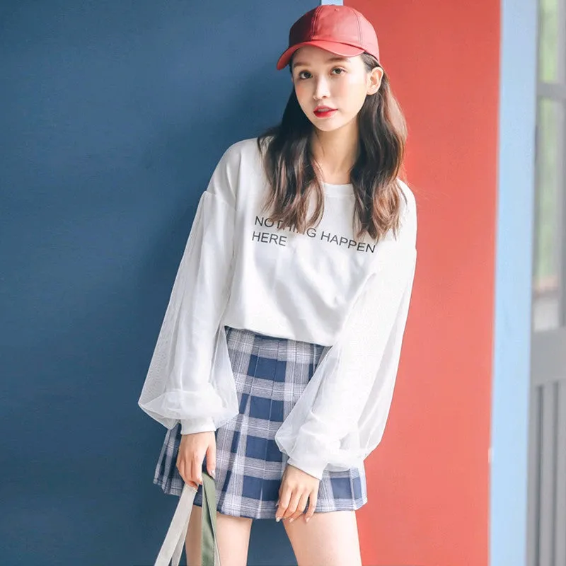 [@denisastefanescuu] "NOTHING HAPPEN HERE" LONG SLEEVES  SKIRT K102206REVIEW