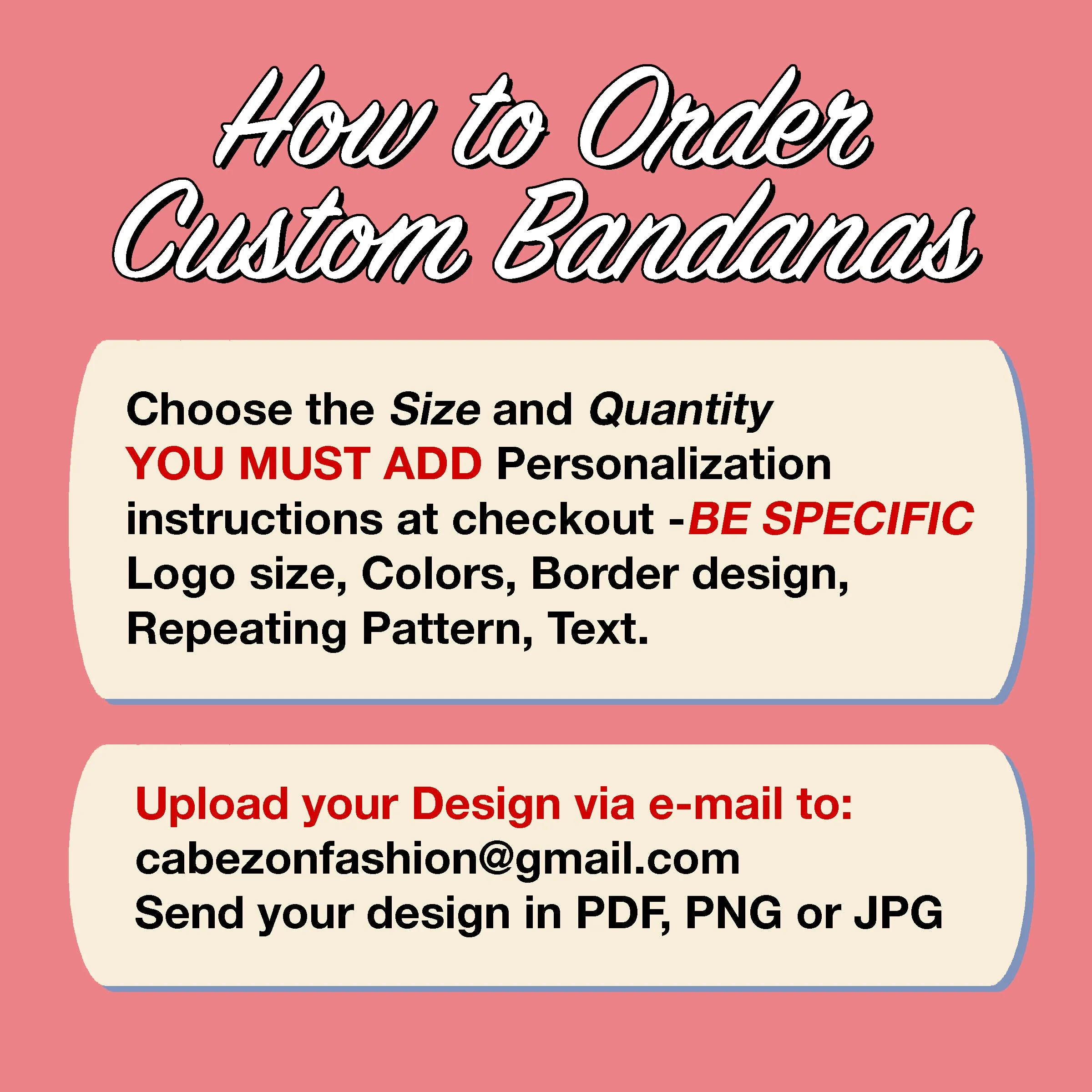 Design Your Own Custom Bandana