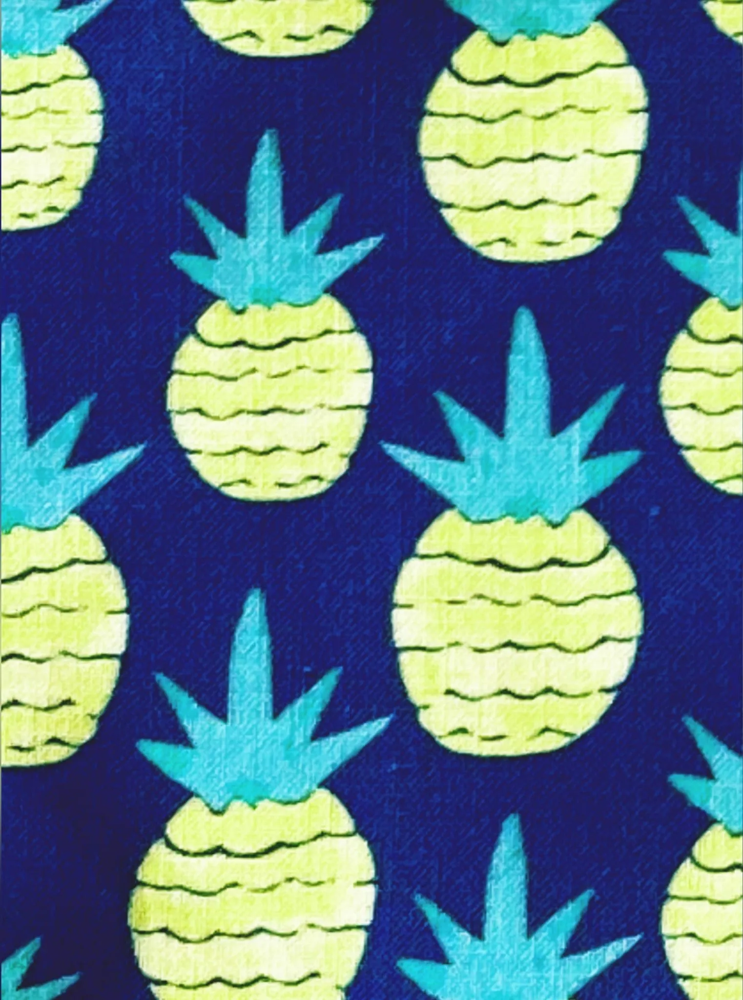 Dog Bandanas - Blue Pineapple