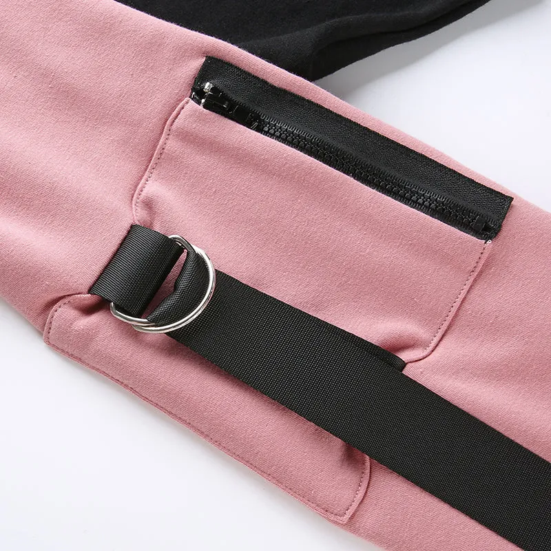 [@dollish_fox] "ROCK MORE VINTAGE ROUND NECK PINK" HOODIE K031102REVIEW