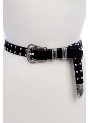 Double Studded Western Belt