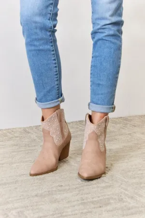 East Lion Corp Rhinestone Ankle Cowgirl Booties ONLINE EXCLUSIVE