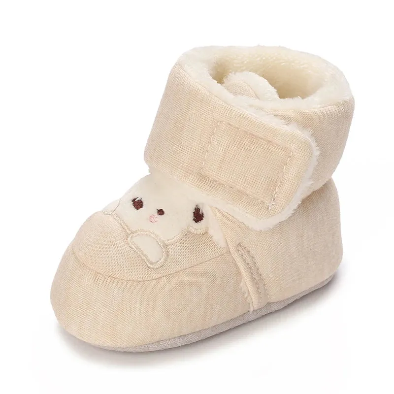Embroidered Bear Booties