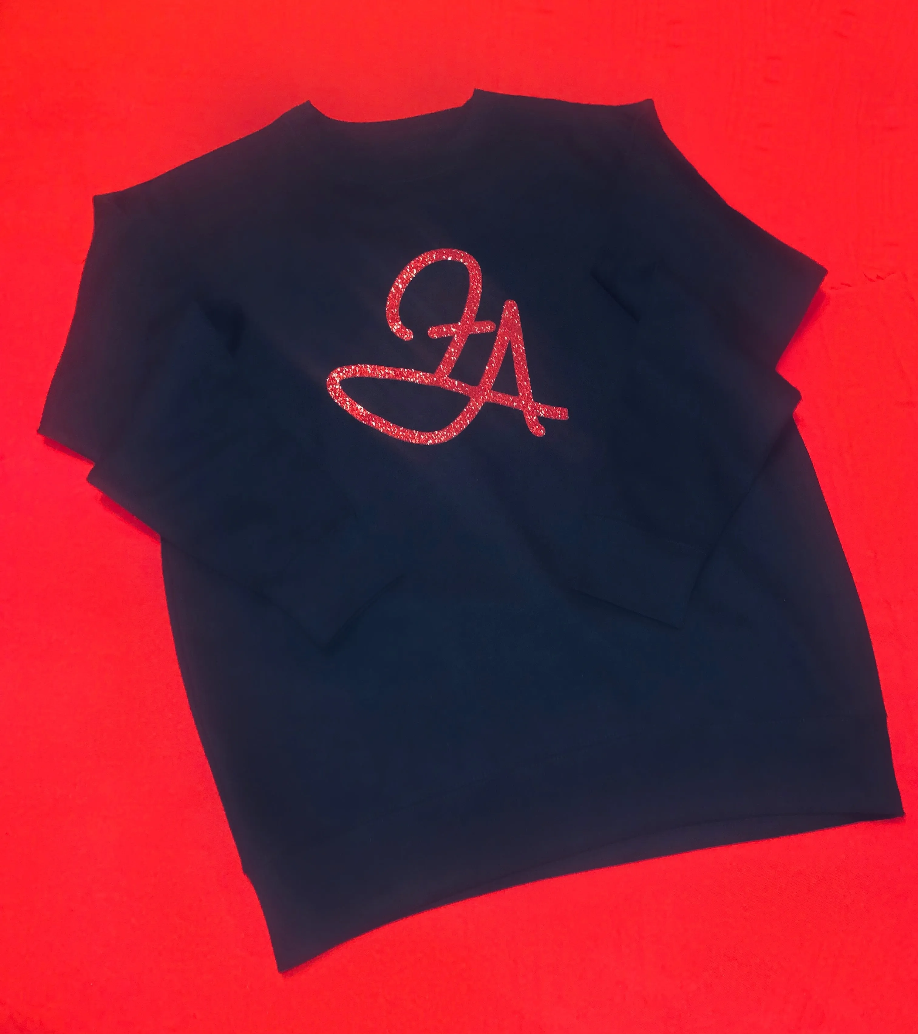 F.A. Unisex Signature Cancer Zodiac Jogging Set (Black & Red Sparkle)