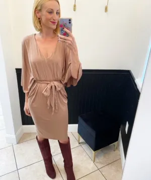 Fall Drape Dress