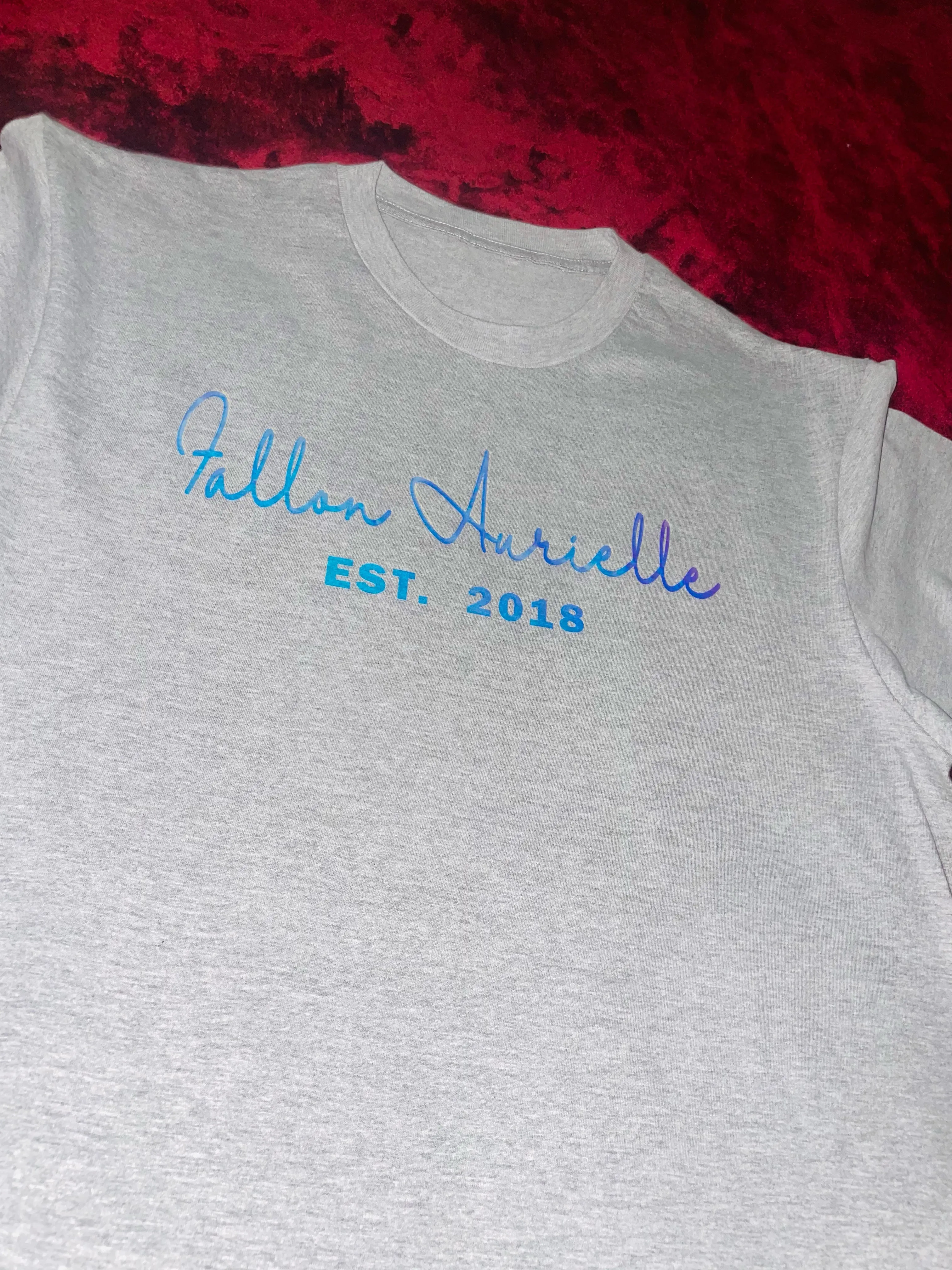 Fallon Aurielle Signature EST. 2018 Tie Dye Biker Short Set (Gray, Holographic & Green Tie Dye)