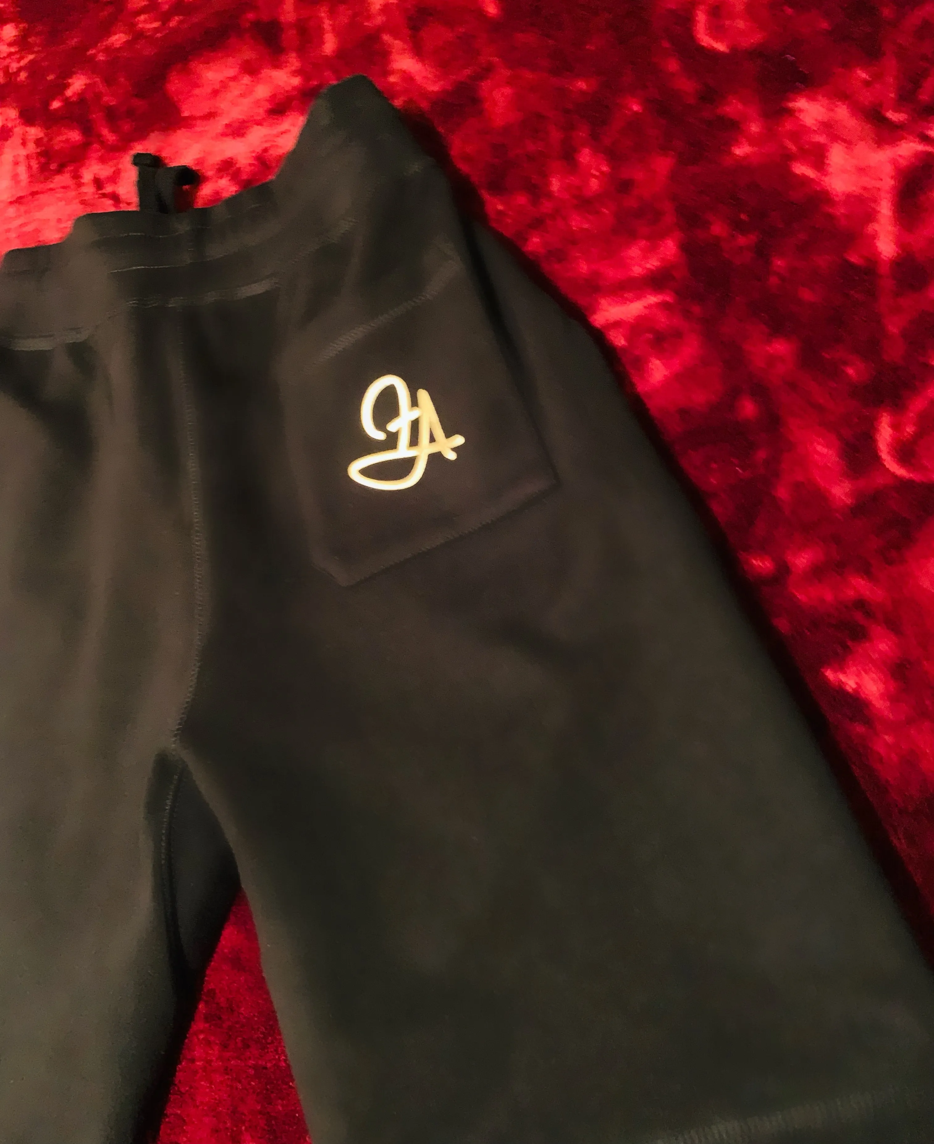 Fallon Aurielle Unisex Signature 3 Piece EST. 2018 Short Set (Black & Gold)