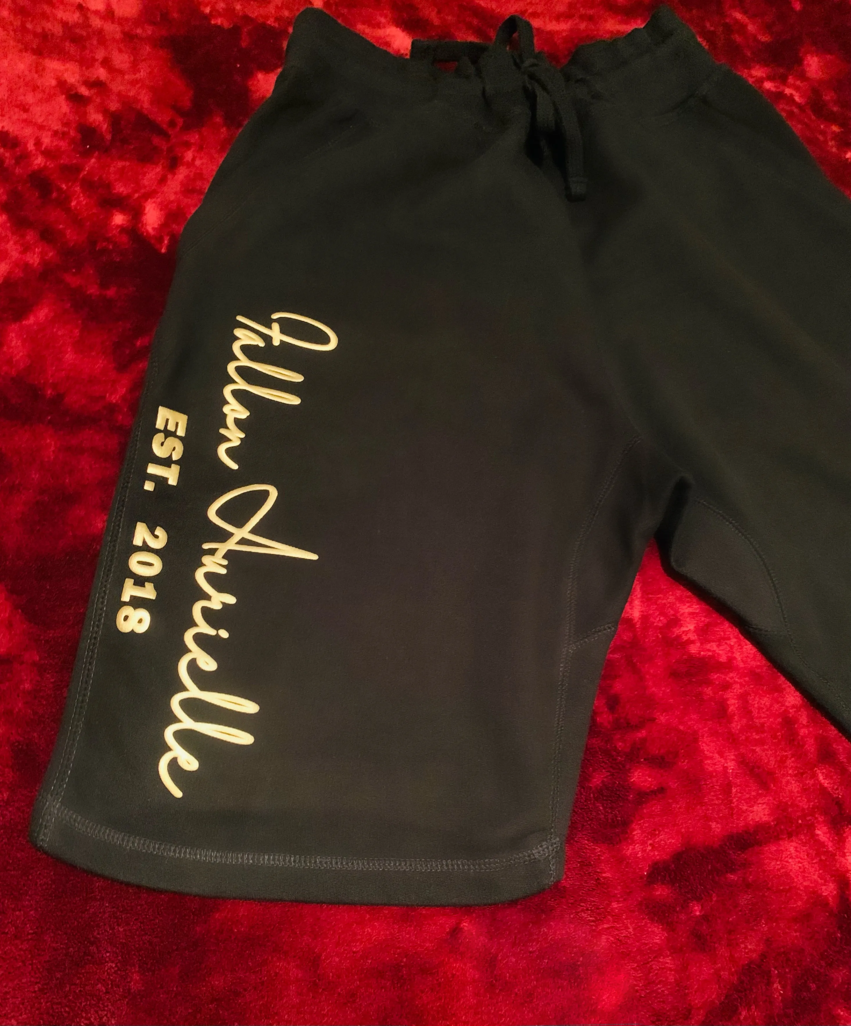 Fallon Aurielle Unisex Signature 3 Piece EST. 2018 Short Set (Black & Gold)