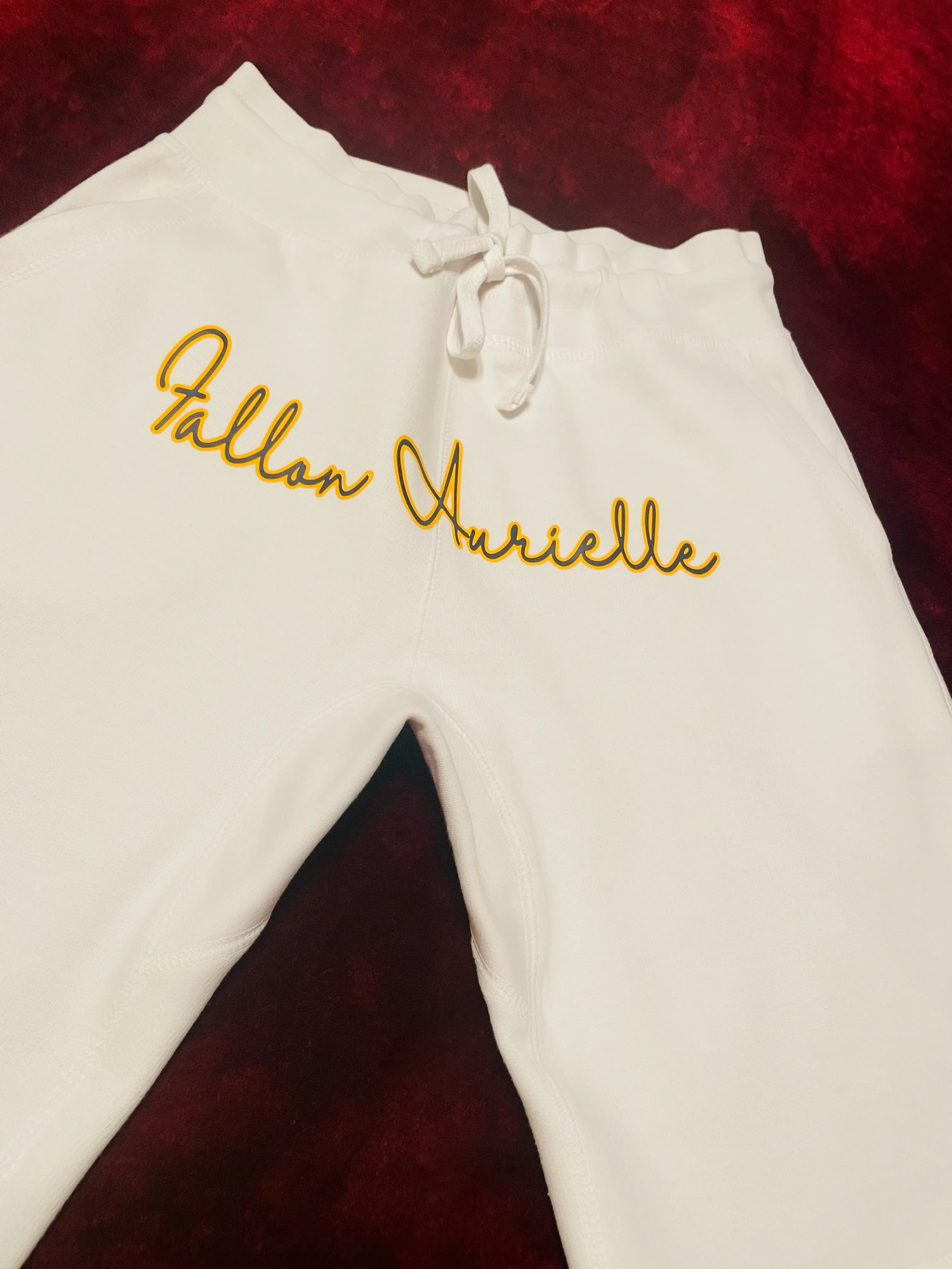Fallon Aurielle Unisex Signature 3 Piece Scorpio Scorpion Zodiac Short Set (White, Golden Yellow & Navy Blue)