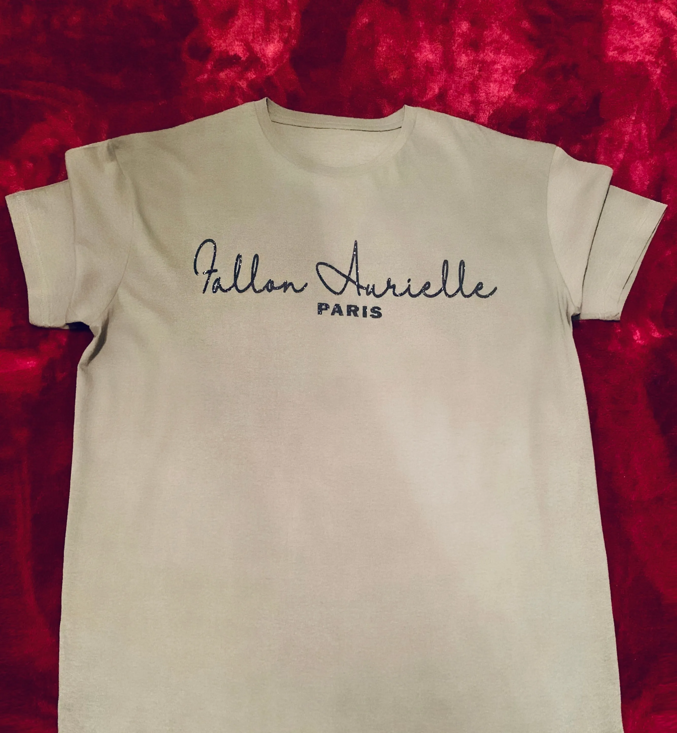 Fallon Aurielle Unisex Signature Paris Short Set (Olive Green & Black)