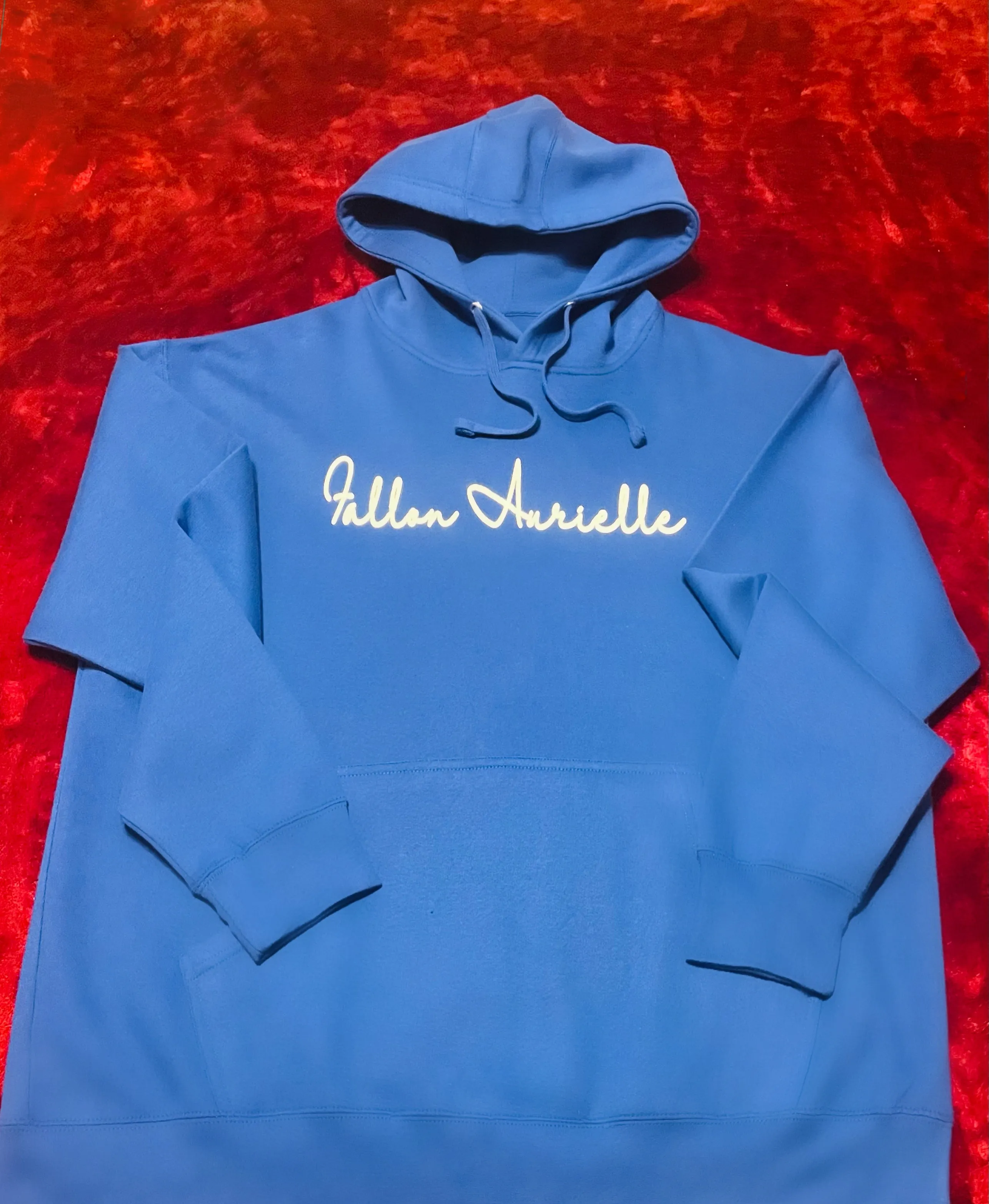 Fallon Aurielle Unisex Signature Sagittarius Logo & Name Zodiac Jogging Set (Royal Blue & White)