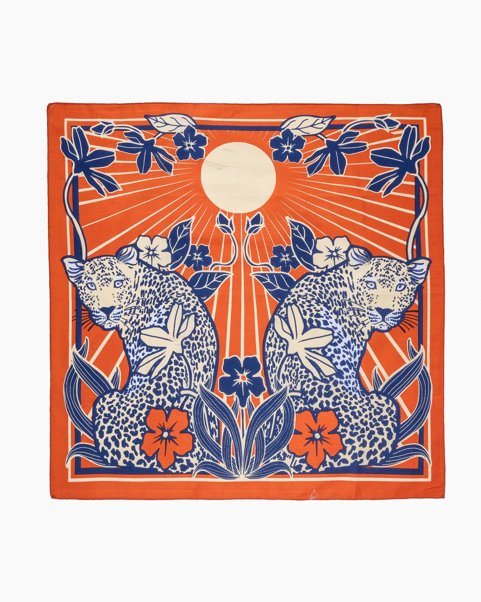 Felix Green Organic Cotton "Ochre Oasis" Bandana - Orange