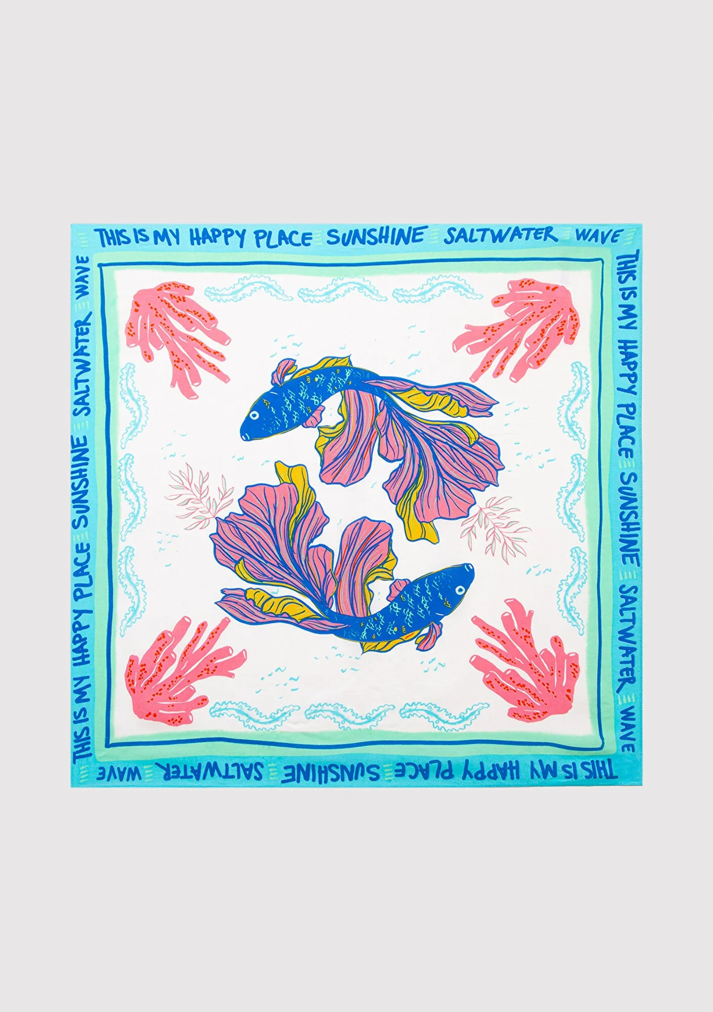 Fish Printed Bandana